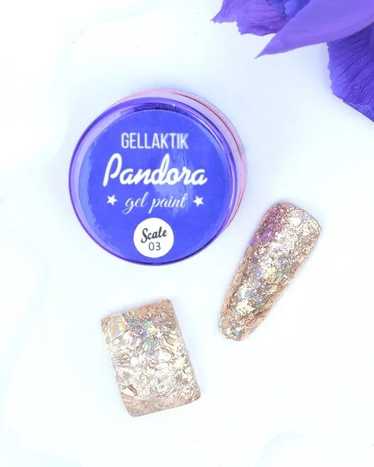  Гель-краска GELLAKTIK PANDORA SCALE №03 с липким слоем, 7гр