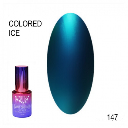 Гель лак COLORED ICE TURQUOISE № 147, 10 мл