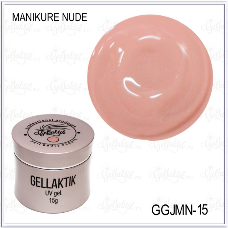 GELLAKTIK COVER GEL JELLE №6 MANICURE NUDE, 15гр  