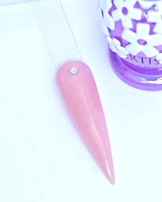 TARTISO RUBBER BASE- Каучуковая база SHIMMER PEACH,  15ml 