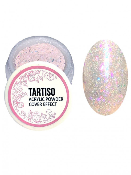 TARTISO EFFECT №08 акриловая пудра для наращивания ногтей, 12гр