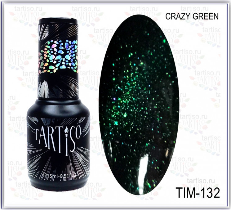 Гель-лак Tartiso “Crazy green” TIM-132