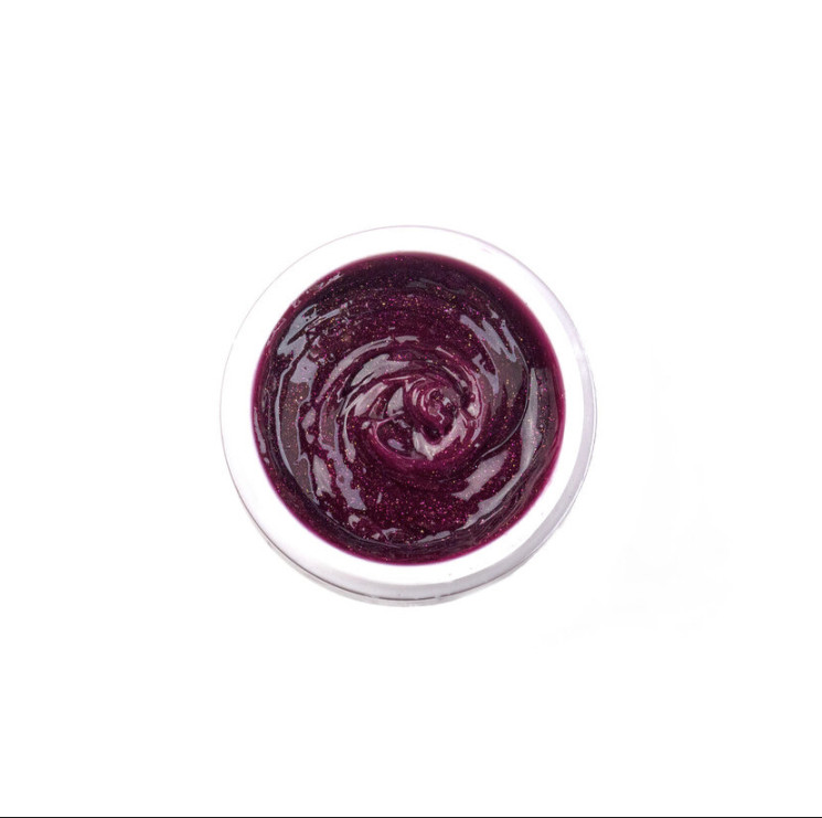 Gellaktik Acrylic Gel 50гр №01, бордовый с блёстками