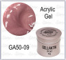 Gellaktik Acrylic Gel "Cool Pink" 50гр №09, холодный камуфлирующий с шиммером 
