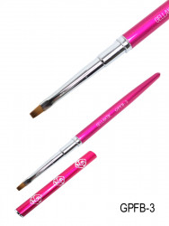 GELLAKTIK PINK кисть для геля №3 плоская  