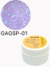 GELLAKTIK SPARKLING ACRYLIC GEL №01 с блёстками,15гр 
