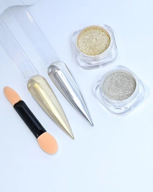 Набор пигментов Chrome Gold & Silver (2шт)