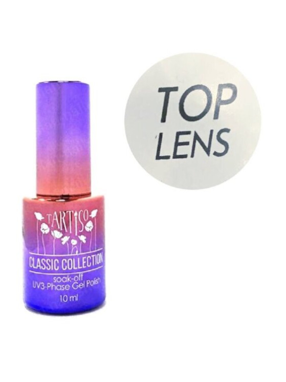 TARTISO TOP LENS топ без липкого слоя с эффектом "мокрые ногти", 10мл