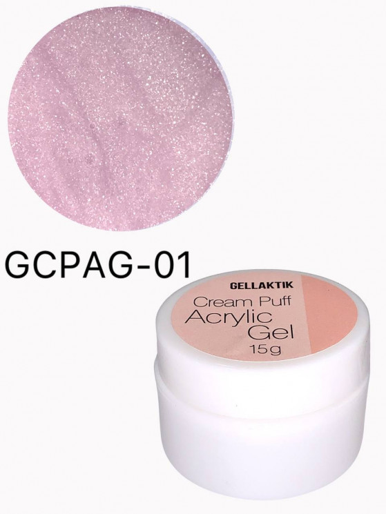 GELLAKTIK CREAM PUFF ACRYLIC GEL №01,15гр 