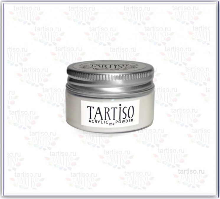 Акриловая пудра для наращивания ногтей TARTISO  White,  25 гр