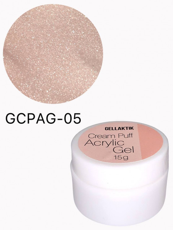 GELLAKTIK CREAM PUFF ACRYLIC GEL №05, 15гр  