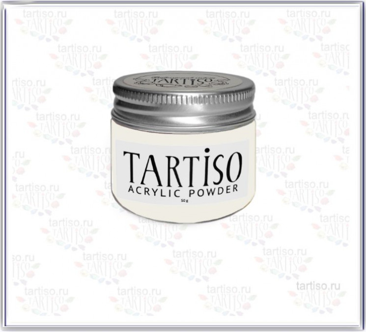 Акриловая пудра для наращивания ногтей TARTISO Natural,  50 гр
