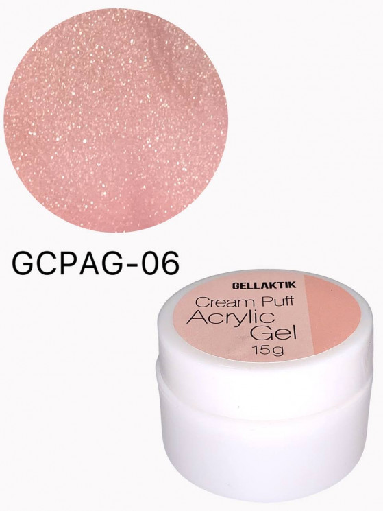 GELLAKTIK CREAM PUFF ACRYLIC GEL №06, 15гр  