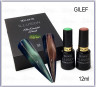 GELLAKTIK ILLUSION Набор из 2-х цветов коричневый и чистый зеленый 12ml (GILEF)