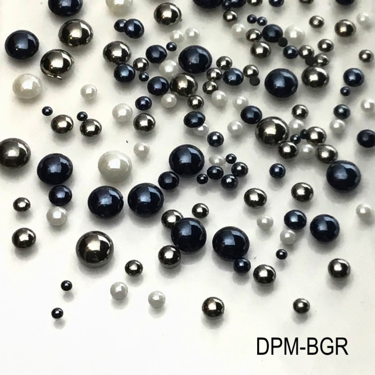 Микс жемчуг №6 черно-серый (DPM-BGR)