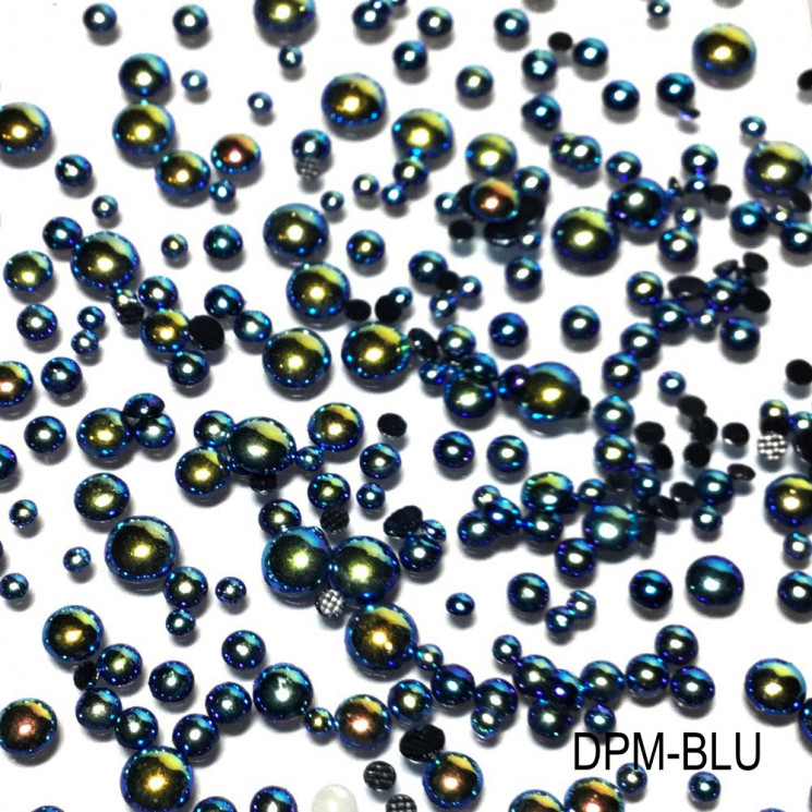 Микс жемчуг №4 синий (DPM-BLU)